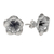 Sterling silver flower earrings, 'Silver Allamanda' - Floral Sterling Silver Stud Earrings (image 2f) thumbail