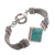 Sterling silver pendant bracelet, 'Solemn Promise' - Sterling Silver Chain Bracelet (image 2d) thumbail
