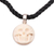 Bone choker, 'Immortal Smile' - Handcrafted Bone Pendant Necklace thumbail