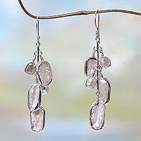 Cultured pearl dangle earrings, 'Java Romance' - Cultured pearl dangle earrings
