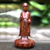 Wood sculpture, 'Buddha's Holy Blessing' - Unique Suar Wood Sculpture (image 2) thumbail