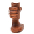 Wood statuette, 'A Toast' - Wood Sculpture from Indonesia thumbail