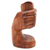 Wood statuette, 'A Toast' - Wood Sculpture from Indonesia