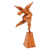 Wood sculpture, 'Let's Dance' - Wood Dancer Sculpture thumbail