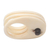 Ebony cocktail ring, 'Ivory Waves' - Unique Wood and Bone Cocktail Ring (image 2f) thumbail