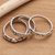 Sterling silver rings, 'Silver Loves' (set of 3) - Sterling Silver Stacking Rings (Set of 3) (image 2c) thumbail