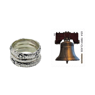 Ringe aus Sterlingsilber, (3er-Set) - Stapelringe aus Sterlingsilber (3er-Set)