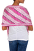 Silk batik scarf, 'Pink Fantasy' - Hand Crafted Batik Silk Patterned Scarf from Indonesia