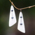 Bone drop earrings, 'Yasawa Beach' - Bone drop earrings thumbail