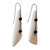 Bone drop earrings, 'Yasawa Beach' - Bone drop earrings (image 2a) thumbail