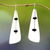 Bone drop earrings, 'Yasawa Beach' - Bone drop earrings (image 2b) thumbail