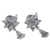 Sterling silver flower earrings, 'Radiant Daffodils' - Sterling silver flower earrings