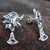 Sterling silver flower earrings, 'Radiant Daffodils' - Sterling silver flower earrings