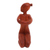 Wood wine bottle holder, 'The Offering' - Hand Carved Suar Wood Wine Bottle Holder (image 2e) thumbail