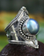 Cultured pearl cocktail ring, 'Faithful' - Sterling Silver and Pearl Cocktail Ring thumbail