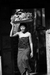 'Carrying Ofrenda on the Head' - Fotografía en blanco y negro de una mujer que lleva ofrendas