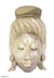 Wood mask, 'Rice Goddess Sri' - Indonesian Cultural Wood Mask 
