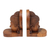 Wood bookends, 'Quiet Buddha' (pair) - Carved Buddha Wood Bookends (image 2b) thumbail