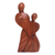 Wood statuette, 'Always in Love' - Handcrafted Romantic Wood Sculpture thumbail