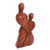 Wood statuette, 'Always in Love' - Handcrafted Romantic Wood Sculpture (image 2c) thumbail
