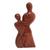Wood statuette, 'Always in Love' - Handcrafted Romantic Wood Sculpture (image 2d) thumbail