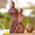 Wood statuette, 'Always in Love' - Handcrafted Romantic Wood Sculpture (image 2j) thumbail