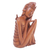Wood statuette, 'Balinese Man' - Wood statuette