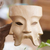 Holzmaske, 'göttliche hindu-dreifaltigkeit'. - Religiöse Maske aus Hibiskusholz