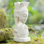 Sandstone sculpture, 'Intimate' - Hand Carved Sandstone Sculpture