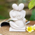 Sandstone sculpture, 'Happy Family' - Handcrafted Stone Sculpture from Indonesia thumbail