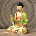 Wood statuette, 'Buddha's Teachings' - Wood statuette