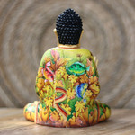 Wood statuette, 'Buddha's Teachings' - Wood statuette