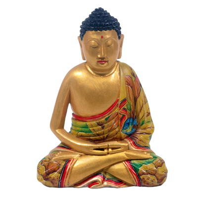 UNICEF Market | Hand Made Wood Sculpture - Buddha in Meditation