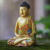 Wood statuette, 'Buddha in Meditation' - Hand Made Wood Sculpture (image 2b) thumbail
