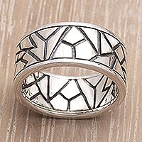 Sterling silver ring, Puzzle