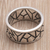 Sterling silver ring, 'Puzzle' - Hand Made Modern Sterling Silver Band Ring (image 2c) thumbail