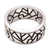 Sterling silver ring, 'Puzzle' - Hand Made Modern Sterling Silver Band Ring (image 2e) thumbail