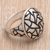 Sterling silver domed ring, 'Convex Puzzle' - Sterling silver domed ring (image 2) thumbail