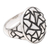 Sterling silver domed ring, 'Convex Puzzle' - Sterling silver domed ring thumbail