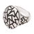 Sterling silver domed ring, 'Convex Puzzle' - Sterling silver domed ring (image 2d) thumbail