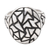 Sterling silver domed ring, 'Convex Puzzle' - Sterling silver domed ring (image 2e) thumbail