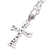 Men's sterling silver cross necklace, 'Celestial Light' - Men's Sterling Silver Cross Necklace thumbail