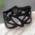 Leather wristband bracelet, 'Licorice Nest' - Indonesian Leather Wristband Bracelet thumbail
