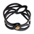 Leather wristband bracelet, 'Licorice Nest' - Indonesian Leather Wristband Bracelet (image 2d) thumbail