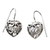 Sterling silver heart earrings, 'Flourishing Love' - Heart Shaped Sterling Silver Filigree Earrings