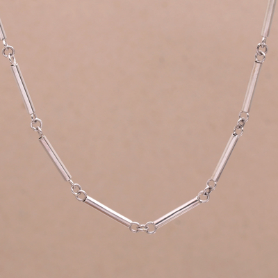 Halskette aus Sterlingsilber - Halskette aus Sterlingsilber aus Indonesien