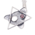 Garnet pendant necklace, 'Triangles' - Modern Sterling Silver and Garnet Pendant Necklace (image 2c) thumbail