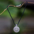 Sterling silver pendant necklace, 'Bali Medallion' - Sterling Silver Pendant Necklace