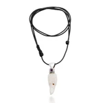 Amethyst men's necklace, 'Brave Eagle' - Men's Sterling Silver and Amethyst Bird Necklace
