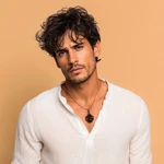 Amethyst men's necklace, 'Brave Eagle' - Men's Sterling Silver and Amethyst Bird Necklace